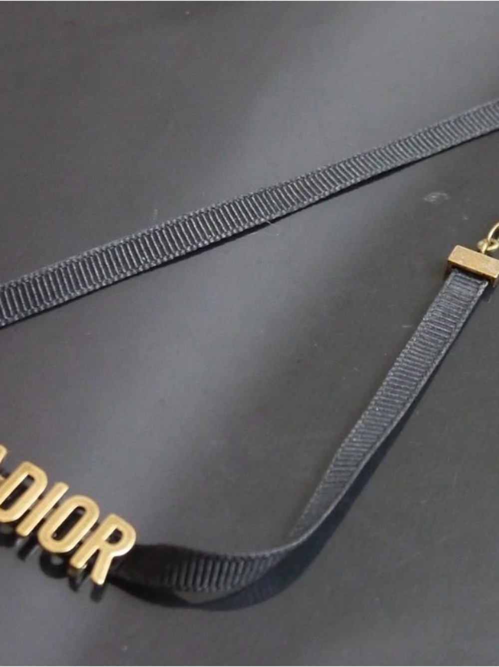 Christian Dior 🌹JADIOR Canvas choker W/ Dior Dusty -Authentic-EUC - Picture 8 of 11
